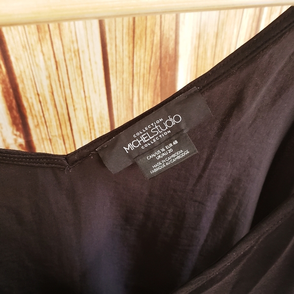 Michel Studio Black Satiny Tank 1X/16 - Picture 5 of 6